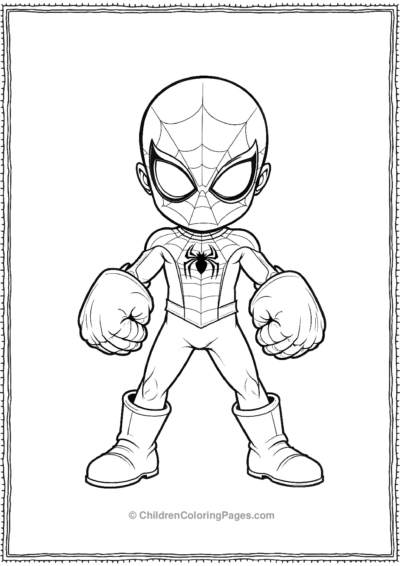 Spidey-In-Over-Size-Gloves-And-Shoes Free PDF Printable