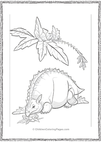 Spike Resting Under A Tree Free PDF Printable