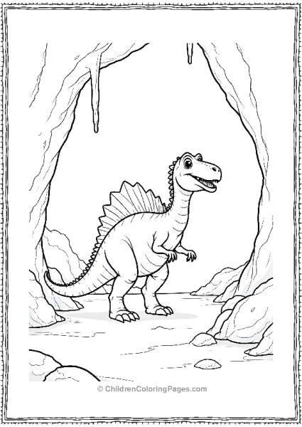 Spinosaurus Exploring An Ancient Cave Free PDF Printable