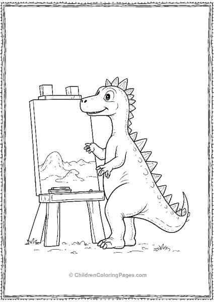 Spinosaurus Painting Free PDF Printable