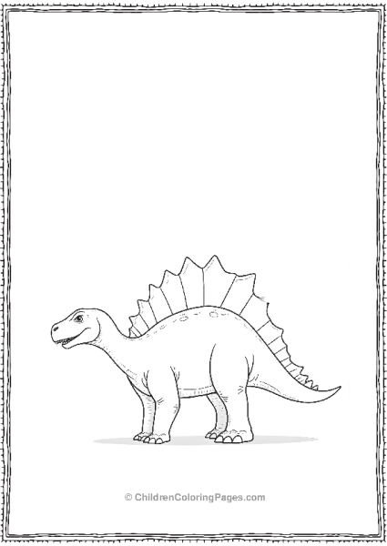 Spinosaurus Standing Free PDF Printable