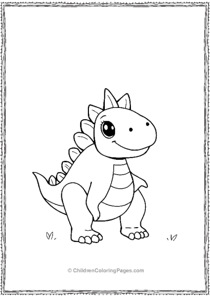 Spinosaurus With A Tiny Crown Free PDF Printable