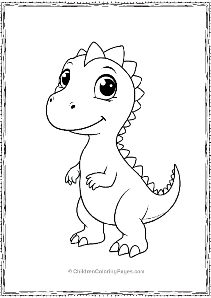 Spinosaurus With Big Eyes Free PDF Printable