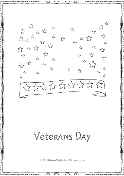 Star Banner Veterans Day Free PDF Printable