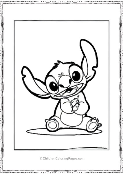 Stitch Looking Funny Free PDF Printable