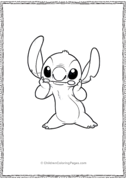 Stitch Surprised Free PDF Printable