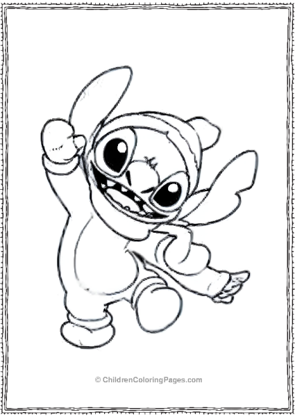 Stitch Wearing Gloves Free PDF Printable