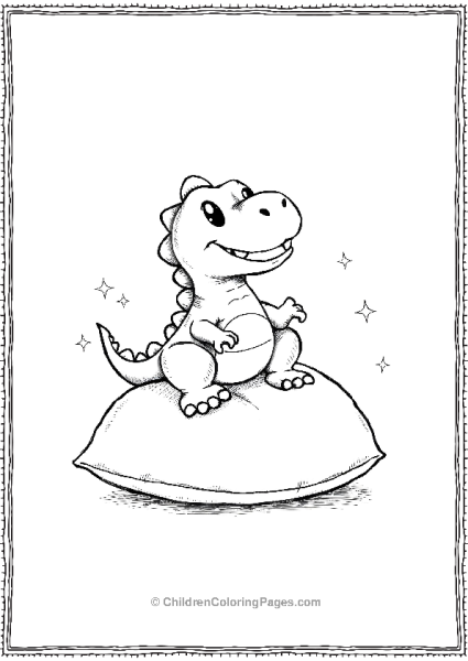 T Rex On A Pillow Free PDF Printable