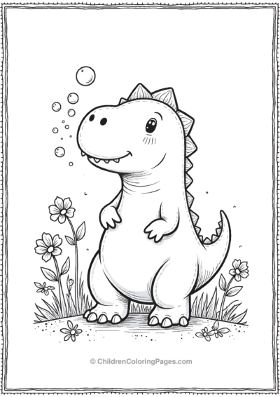 T-Rex-Under-The-Sea-Breathing Free PDF Printable