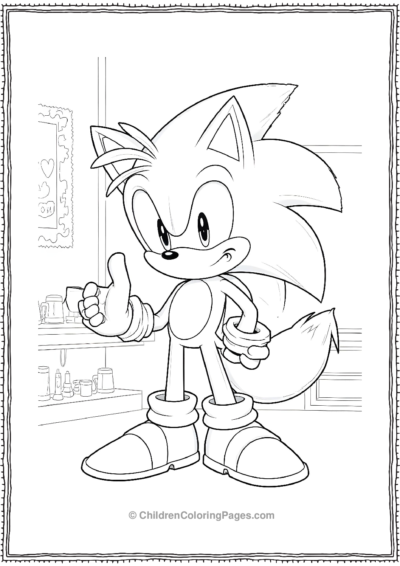 Tails From Sonic Inventing In His Workshop Free PDF Printable