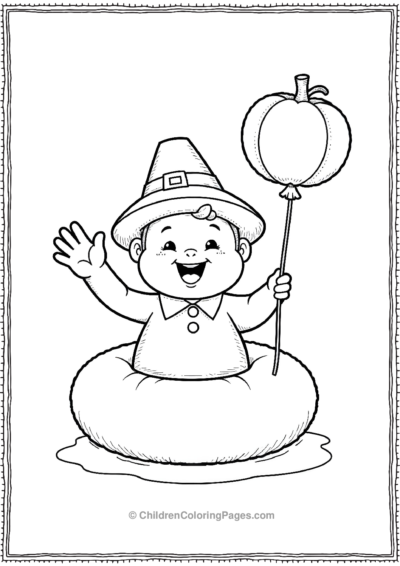 Thanksgiving-Day-Character-Waving-From-A-Float Free PDF Printable