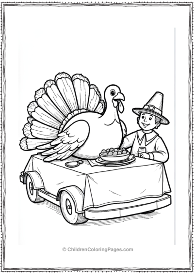 Thanksgiving-Dinner-Float-With-Turkey Free PDF Printable