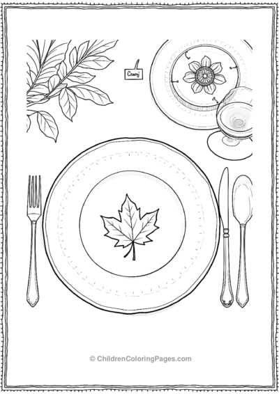 Thanksgiving-Place-Setting Free PDF Printable