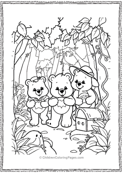 Three Bears In The Jungle Free PDF Printable