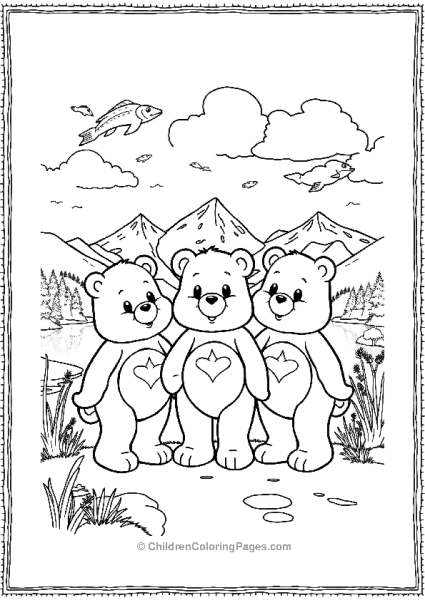 Three Bears In The Mountains Free PDF Printable