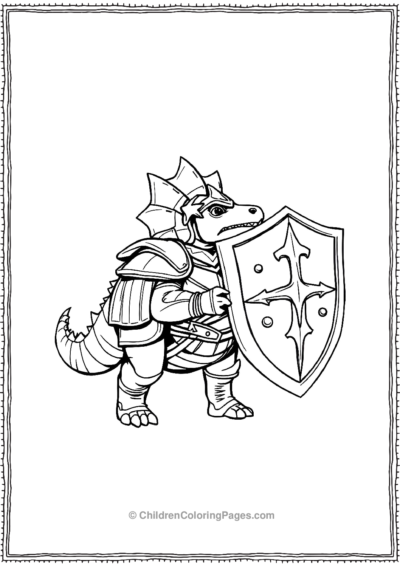 Triceratops-As-A-Knight Free PDF Printable