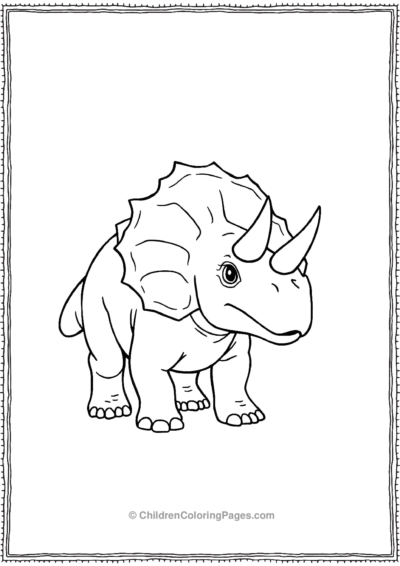 Triceratops-Walking Free PDF Printable