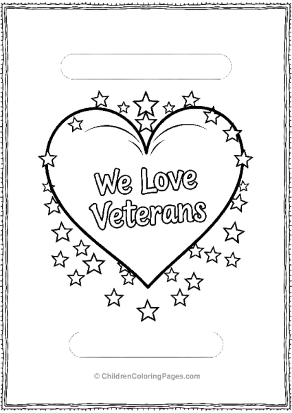 We Love You Veterans In A Heart Free PDF Printable