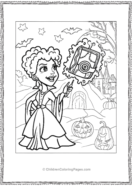 Winfred From Hocus Pocus Talking To Spell Book Free PDF Printable