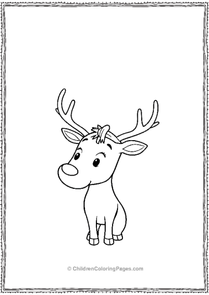 A Baby Reindeer Free PDF Printable