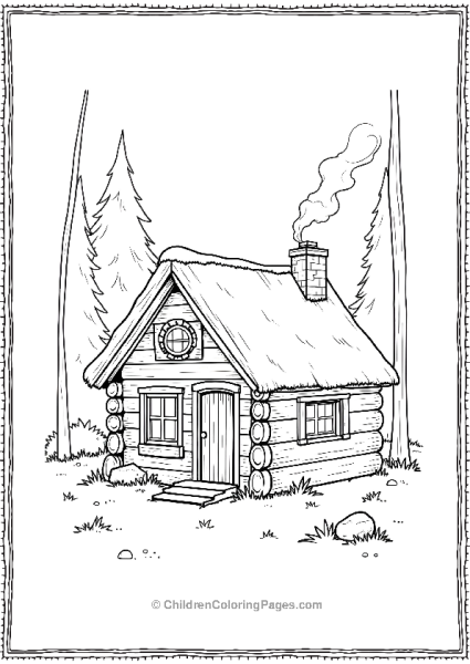 A Cozy Cabin In Woods Free PDF Printable