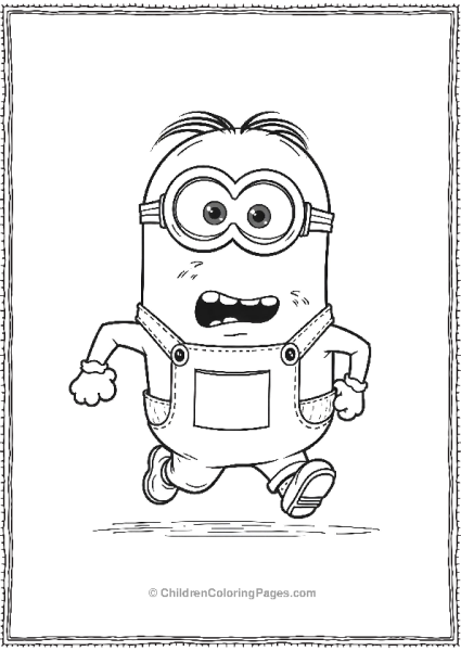 A Minion Running A Marathon Sweating And Determined Free PDF Printable