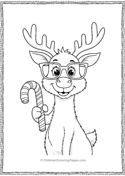 A Reindeer Wearing Oversized Glasses Free PDF Printable