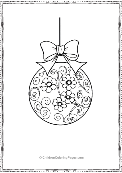 A Single Bauble Free PDF Printable