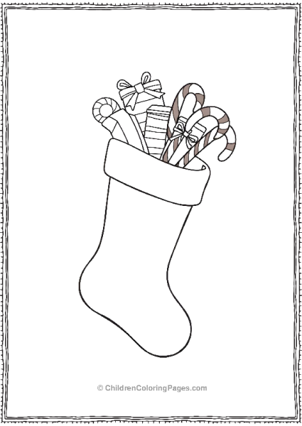 A Stocking Filled With Gifts Free PDF Printable