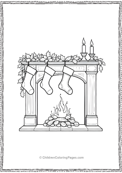 A Victorian Style Fire Place Free PDF Printable