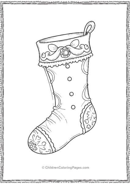 A Victorian Style Stocking Free PDF Printable