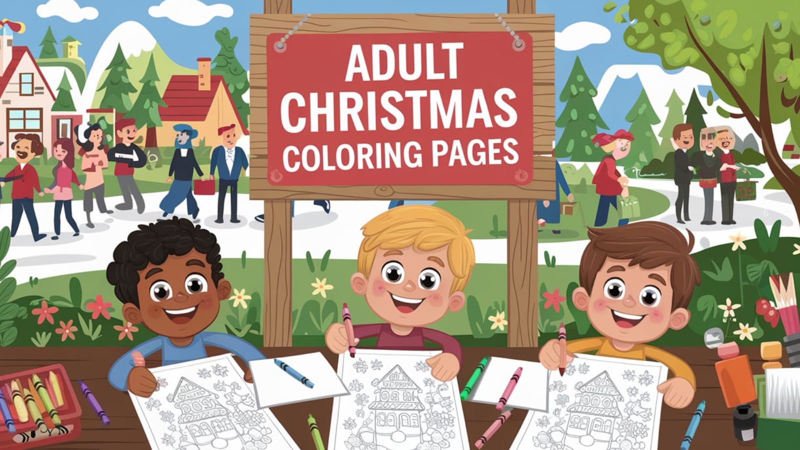 Adult Christmas Coloring Pages – Download Free PDF Printables 🎄🌟❄️