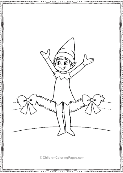 An Elf On The Shelf Doing A Handstand On A Table Free PDF Printable