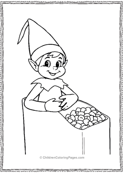 An Elf On The Shelf Hiding Inside A Cereal Box Free PDF Printable