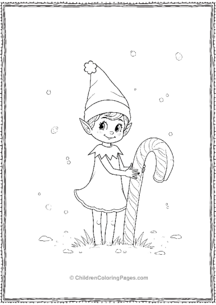 An Elf On The Shelf Playing Hide And Seek Behind A Can Free PDF Printable