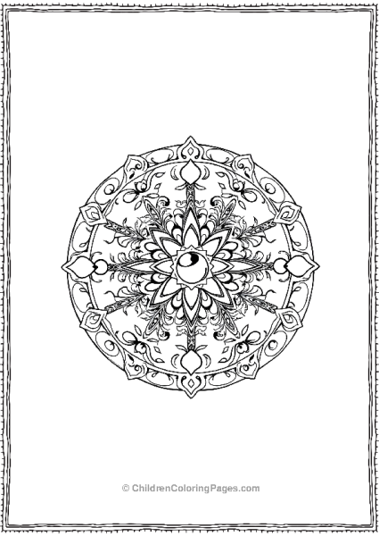 An Ornament With Intricate Pattern Free PDF Printable