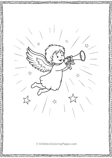 Angels On Christmas Announcing Good Tidings Scaled Free PDF Printable