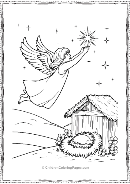 Angels On Christmas Announcing The Birth Of Christ Free PDF Printable