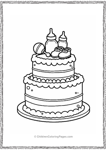 Baby Shower Cake Design Free PDF Printable