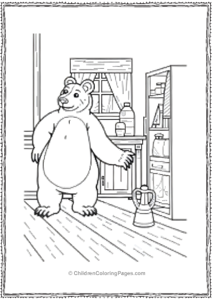 Bear In The Kitchen Free PDF Printable