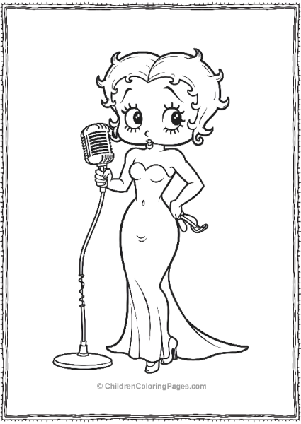 Betty Boop Retro Starlet Free PDF Printable