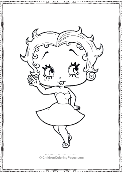 Betty Boop Wave Free PDF Printable