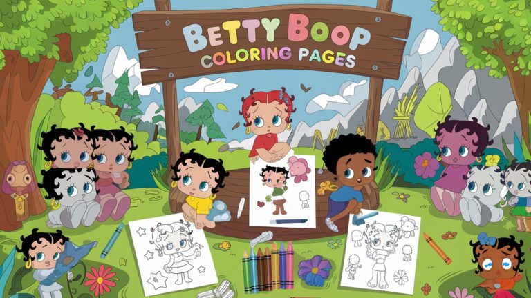 Betty Boop Coloring Pages