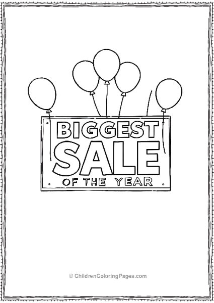 Black Friday Biggest Sale Rectangular Sign Free PDF Printable