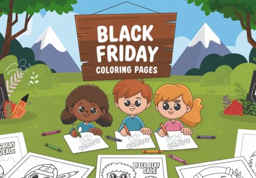 Black Friday Coloring Pages- Download Free Printable PDFs 🛍️🎨