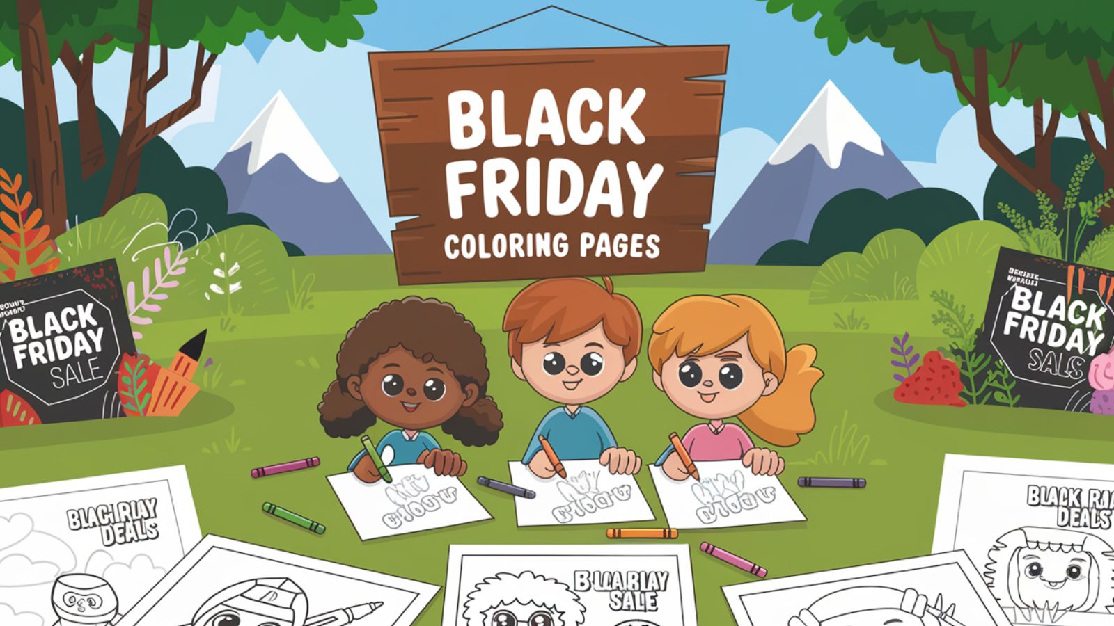 Black Friday Coloring Pages- Download Free Printable PDFs 🛍️🎨