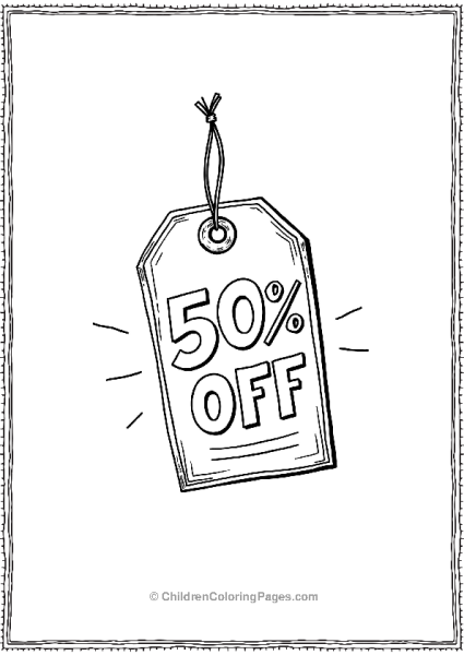 Black Friday Discount Tag With Percentage Off Free PDF Printable