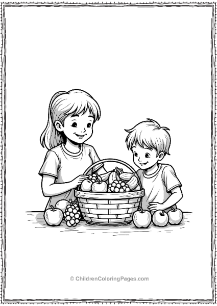 Black Friday Family Fruit Basket Free PDF Printable