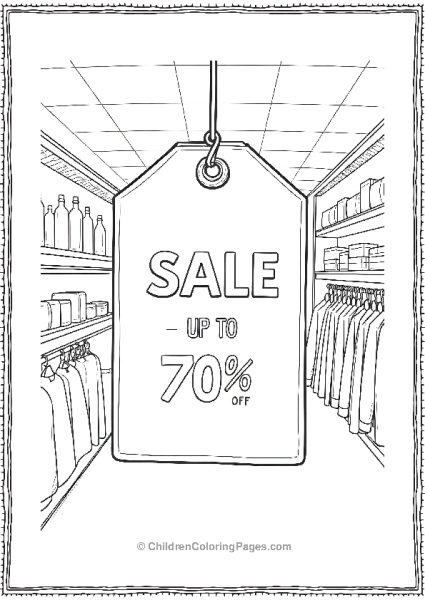 Black Friday Sale Hanging Tag Design Up To Seventy Percent Off Free PDF Printable