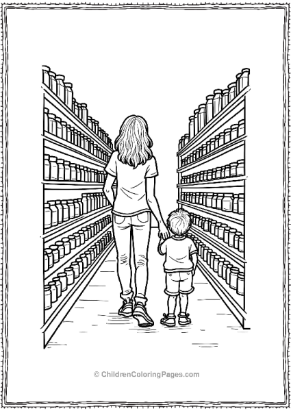 Black Friday Spice Shopping A Parent And Child Exploring Free PDF Printable